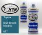 Preview: Toyota, Blue Streak Metallic, 8T7: 400ml Sprühdose + 400ml Klarlack - Set, von ATW Autoteile West.
